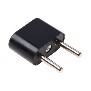 Переходник плоский 10А 250В черный TDM SQ1806-0088 *10/50
