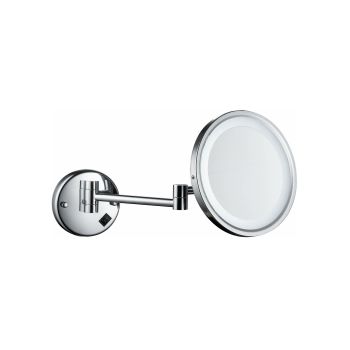 Зеркало увеличительное Р766 настенное с подсветкой 215*215мм *1/2