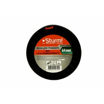 Леска 3,0мм круг 64м бобина оранжевый (GТ3535-3.0-0-64) STURM  *1/20