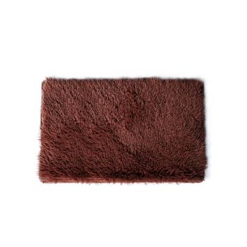 Коврик д/ванной Aquadomer  "Fluffy" (60см х 100см) Коричневый FLF6  *1/50