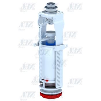 Арматура бачка (БЕЗ КЛАПАНА) кнопка/хром,  АНИ WС7010С  *1/30