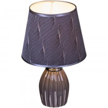 Лампа настольная 01904-0.7-01 GY SL Е14 40Вт (керамика+абажур) *1/24