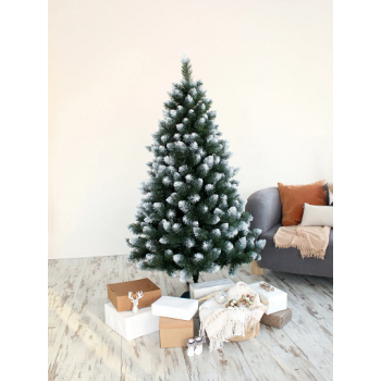 Елка  искусственная ПВХ "Белоснежная королева" премиум 1,3м *1/36