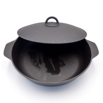 Сковорода чугунная d28см, выс. 6см 2-е литые ручки,Мет.кр.(280/60-2-КАл) арт.781(Балезино)*1/3