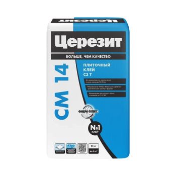 Клей для плитки СМ 14 Extra 25кг Церезит класс C2 T *1/48