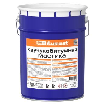 Мастика каучукобитумная  5 л/ 4,2 кг BITUMAST *1/4/96