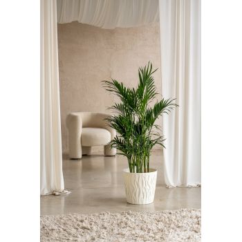 Кашпо пластм. "Winds" 20л d верха 340мм h310мм со вставкой 18,7л Белоснеж. жасмин IG652110048 *1/9