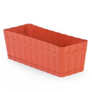 Ящик д/цветов пластм.  "Изюминка" 46х19х16см 12л Коричневый М3355 ЗПИ "Альтернатива" *1/14