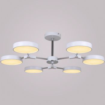 Люстра 13246-4.3-06 Белый+Хром LED 3000-4200-6000К  S=20м2  *1