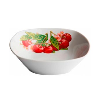 Салатник фарфор. DECO с рис."Вишня" d12,5см 230мл ДФ- С230-3 *96