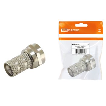 Штекер TV F RG6  TDM SQ1809-0005 инд шк  *10/100