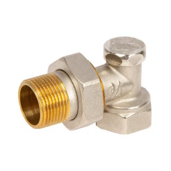 Клапан радиаторный запорный угловой 3/4"(Ø20) М/П CTM CARAVL34 *1/16