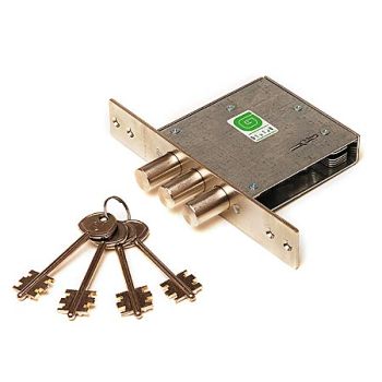 Замок врезной КОРПУС сув.механизм, хром 3001-4 Гардиан *1/15