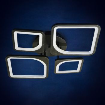 Люстра Y1161/4  2*18W*6500K+2*12W*6500K пульт 1 реж  (l-690;w-540;h-100) S=20м2   VERNER LIGHTING *1