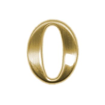 Номер квартирный  самоклеющ. золото  САЗАР GР №0 *10/100