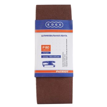 Шлифлента EDGE 100*610  P80 (набор 3шт.) PATRIOT  *1/10