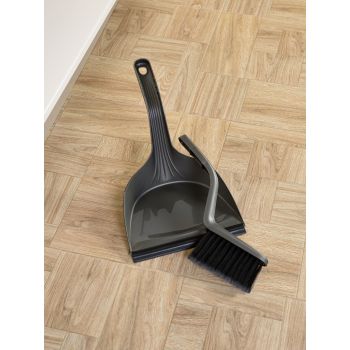 Комплект д/уборки:Щетка-сметка+Совок для мусора пластм. с резинкой "Rock'n'Roll" SC551710003 *1/8