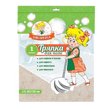 Тряпка для уборки д/пола Х/Б Белая 80х100см MPU1189 "Умничка" *20