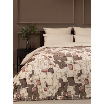 Плед 150*200см фланель Камешки коричневый TF FN F13BR b1520 Absolute *1