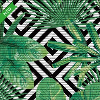 Коврик для ванной ПВХ шир. 65см х15м "V-line" Фотопечать FV34 "Тропики" *15