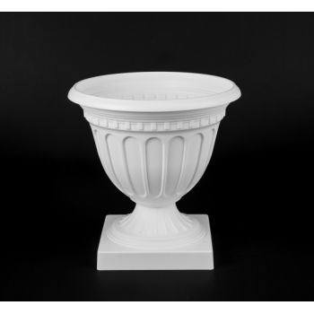 Кашпо-Вазон пластм. "Олимпия"  9,0л d верха 335мм h345мм Белый М9032 (ЗПИ "Альтернатива") *1/6