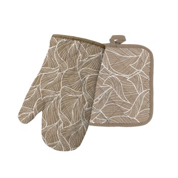 Набор прихваток Сандра 60349-1, варежка-прихватка 18х28, прихватка 18х18, 100% хлопок Vse DOMA *1