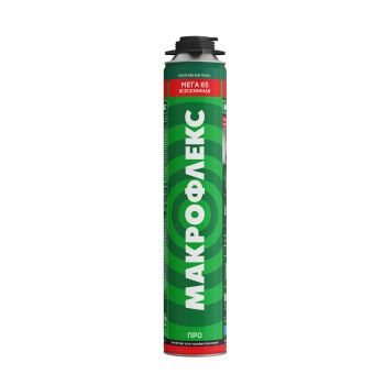 Пена монтажная профес  1000мл/1000гр всесезонная"Макрофлекс Мега 65 ПРО 3003541до 65 л *1/12