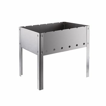 Мангал металл. сборный АлМЕТ малый 413х286х395мм, сталь 1,4 мм, без шампуров *1