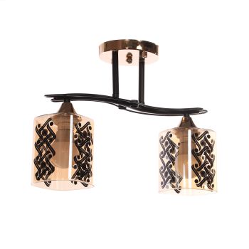 Люстра A3944/2 BK+FGD Е27 2*40Вт ( l=350;w=120;h=275) S=12м2 VERNER LIGHTING *1