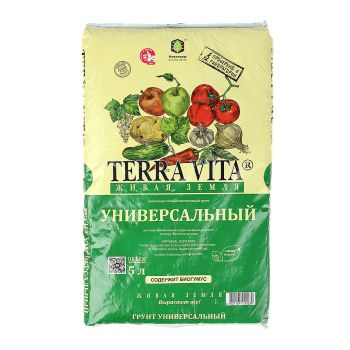 Почвогрунт универсальный  5л "ЖИВАЯ ЗЕМЛЯ" (TerraVita) *5/385