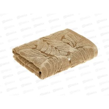 Полотенце махровое 50*90см Флора бежевый 400гр/м2 Luxor  *5