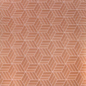 Коврик для ванной ПВХ шир. 65см х12м "V-line" Фотопечать 7167-cubes_brown "Кубы коричневые" *12