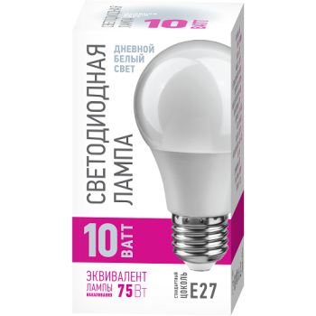 Лампа светодиодная 10W Е27 груша 6,5К холодный A55 ОНЛАЙТ PROMO 90117 *10/100