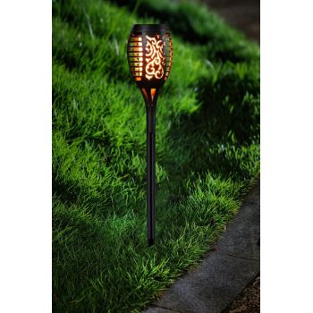 Светильник садовый на солнч. батарее  "EG" Сад 12LED Маори Пламя  *1/12