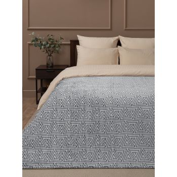 Плед 150*200см фланель греция теругольная серый TF FN F145GY a1520 Absolute *1