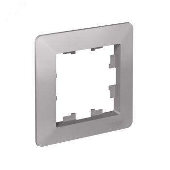 Рамка "ATLAS DESIGN AIR" 1-м алюминий/дымчатый черный SE ATN220301 *1/160