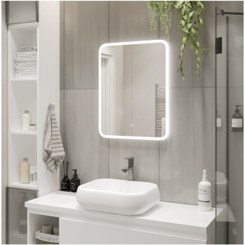 Зеркало /Agata/ "Бруно" 500*600 LED-подсветка, сенсорный выключатель *1