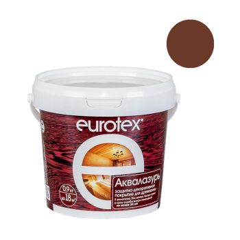 Защитно-декоративное покрытие для древесины акриловое канадский орех 0,9 кг Eurotex *1/6/384