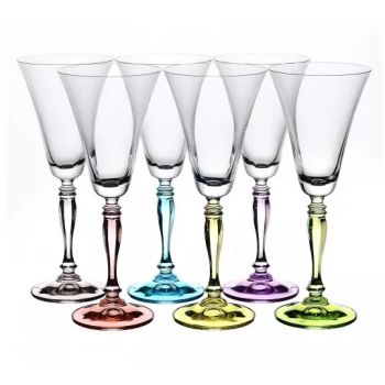 Набор бокалов стекло  "BOHEMIA" "Виктория" 230мл 6шт д/вина 40727/D4646/230"KRYSTALEX" *1