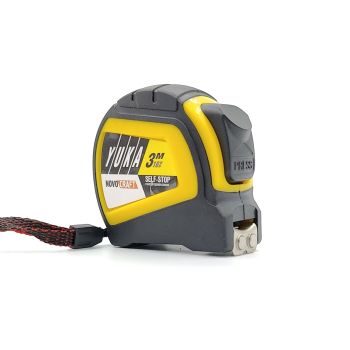 Рулетка  3м х16мм резино-пластик корпус стальн.лента автостоп магнит артYK003160M Novocraft*1/12/120