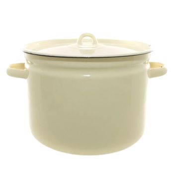 Кастрюля эмалированная 7,0л d240мм крышка с металл.ручк., без деколи С-1620 *1/4