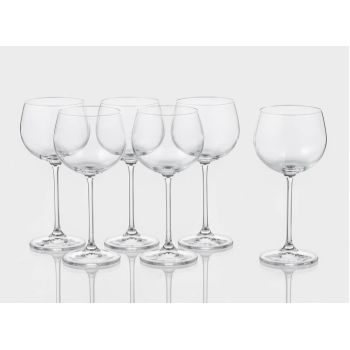 Набор бокалов стекло  "BOHEMIA" "Пион" 190мл 6шт д/вина 40976/190  "KRYSTALEX" *1/8