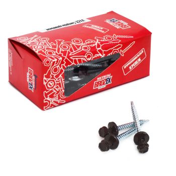 Саморезы кровельные BROZEX коробка 4,8*51 (70шт) RAL 8017 темно-коричневый *6