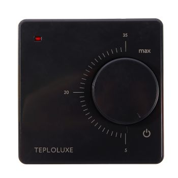 Терморегулятор "Теплолюкс" механический LC 001 черный * 1