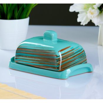 Масленка керамич. "Русская" Скандинавия (Борисов) *1/6