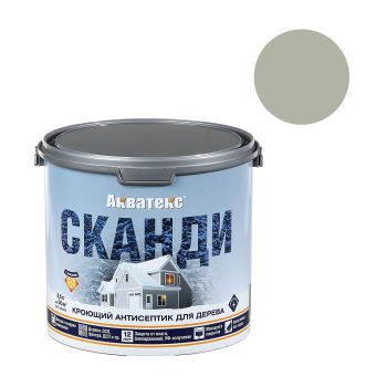 Антисептик для дерева акриловый кроющий фьорд 2,5 л Акватекс СКАНДИ *1/4/144