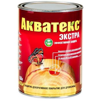 Защитно-декоративное покрытие для древесины алкидное каштан 2,7 л Акватекс-ЭКСТРА *1/4/144