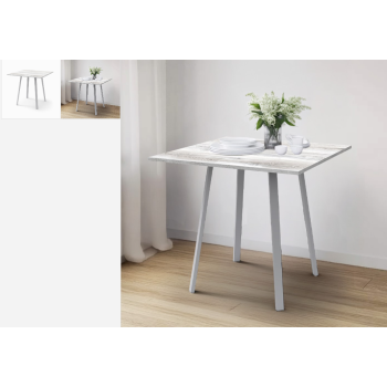 Стол обеденный прямоугольный нераздв.СК01 800*800*750мм дуб шавиниган/серый матовый НИКА *1