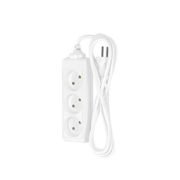 Удлинитель 3 розетки 2м б/з ПВС 2*0,75мм2 10А мощ.нагр 2500Вт 10-23 Фотон 21110 *1/20