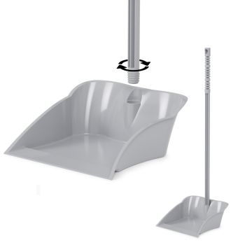 Совок для мусора пластм.  с Длинным вкруч. черенком М1022 (ЗПИ "Альтернатива") *1/22